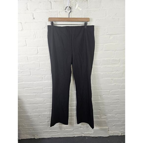 Joie Women's Wide Leg Casual Pants Mid Rise Regular-Fit Solid Black Size 12 - Picture 1 of 5
